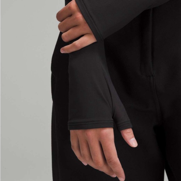 NWT Lululemon Mesh Mixed Long-Sleeve Shirt Black Sz M - Picture 5 of 6